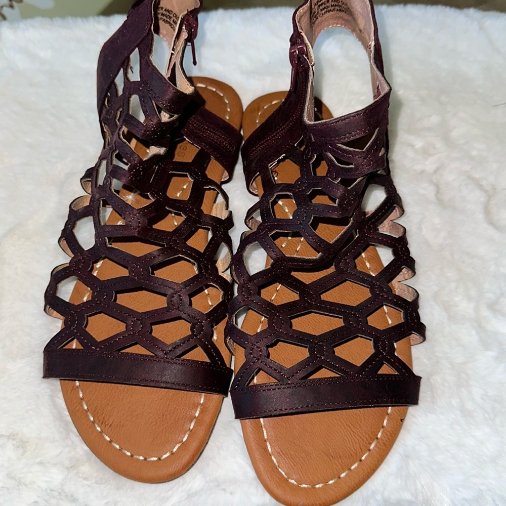 Maurice’s brand purples gladiator sandals